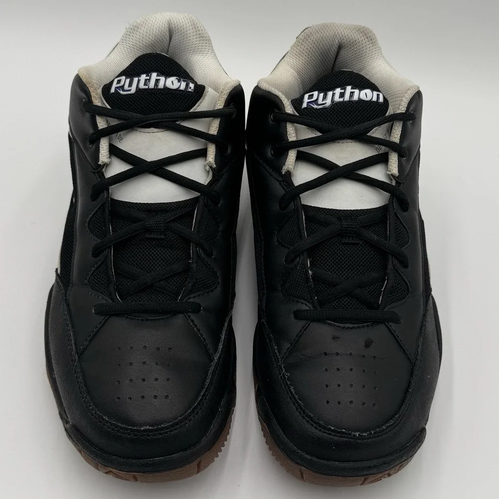 Python Deluxe Wide Shoes Mens 11.5 Black Racquetball Squash Badminton Volleyball